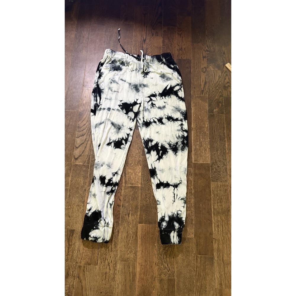 Kendall + Kylie Tie Dye High Waisted Tapered Pants Button Cuff Women's M